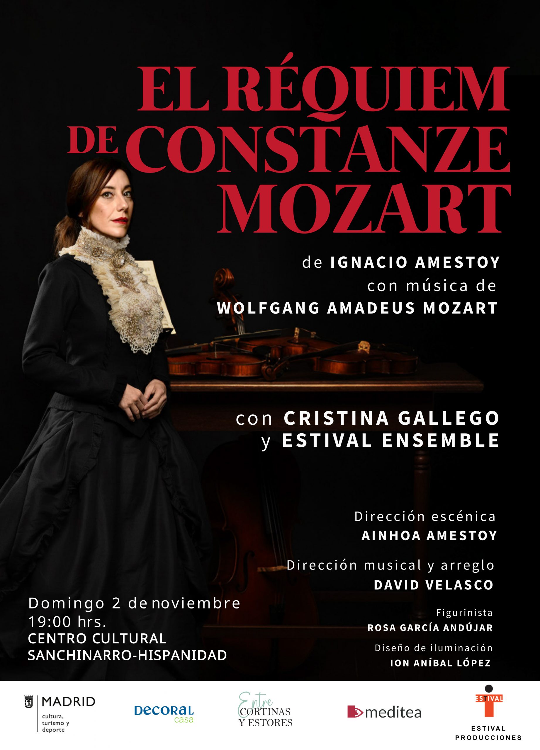2025_11_Cartel_Requiem Cartel obra Réquiem de Constanze Mozart con Cristina Gallego